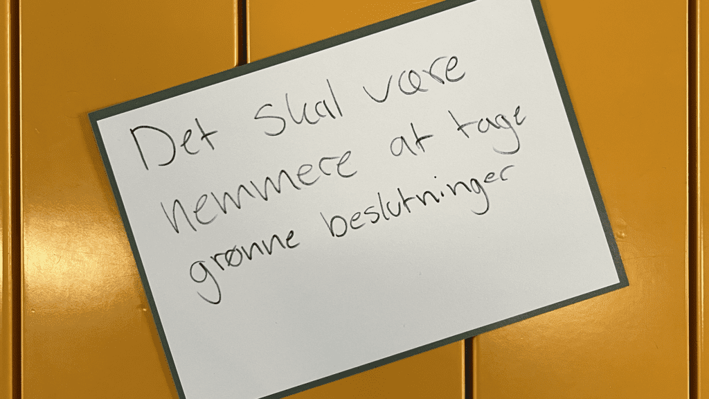 Unge og politikere i dialog om den grønne omstilling